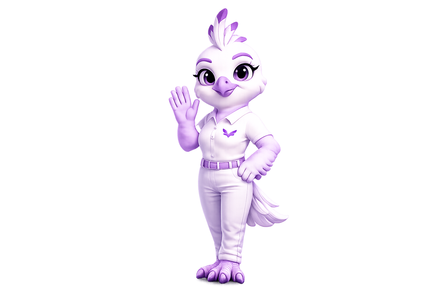 Like, mascote do LIKEUP, dando tchau